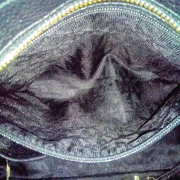 Michael Kors Black Pebbled Leather Tote Handbag - Picture 9 of 10